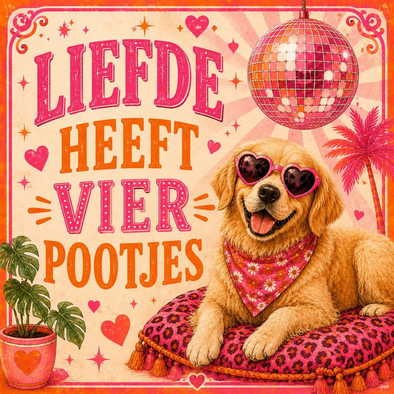Tegeltje labrador liefde