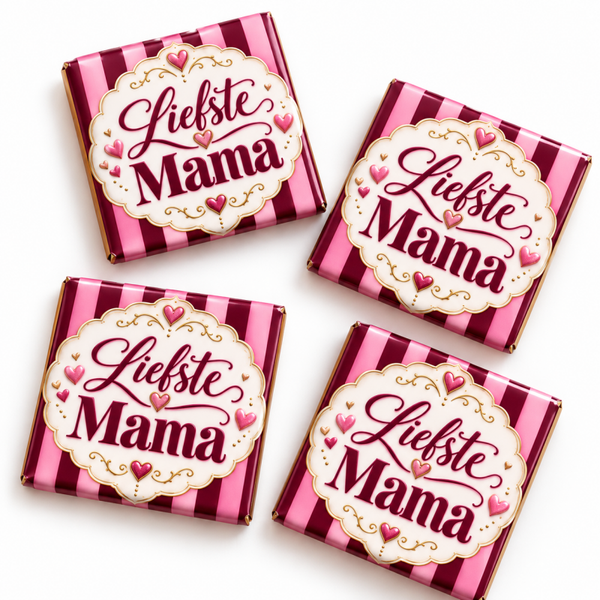 Tegeltje liefste mama bordeaux roze