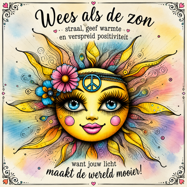 Tegeltje zon