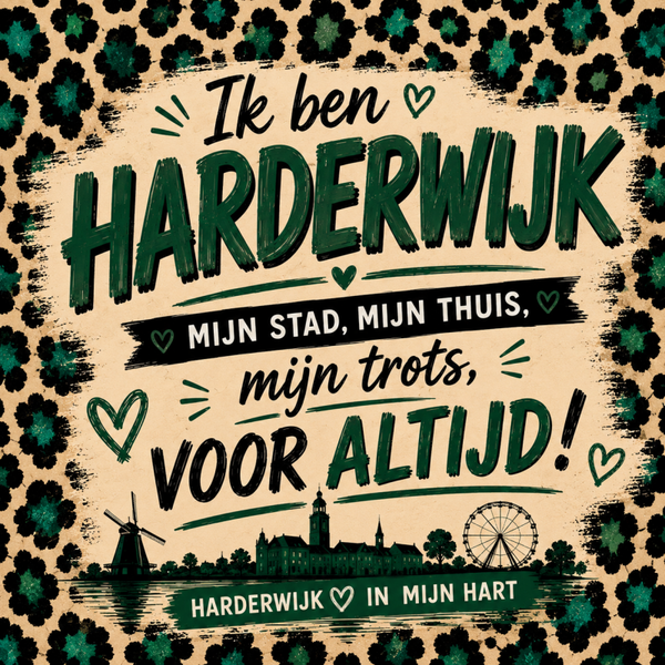 Tegeltje ik ben Harderwijk.