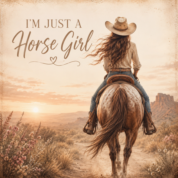 Horse girl tegeltje
