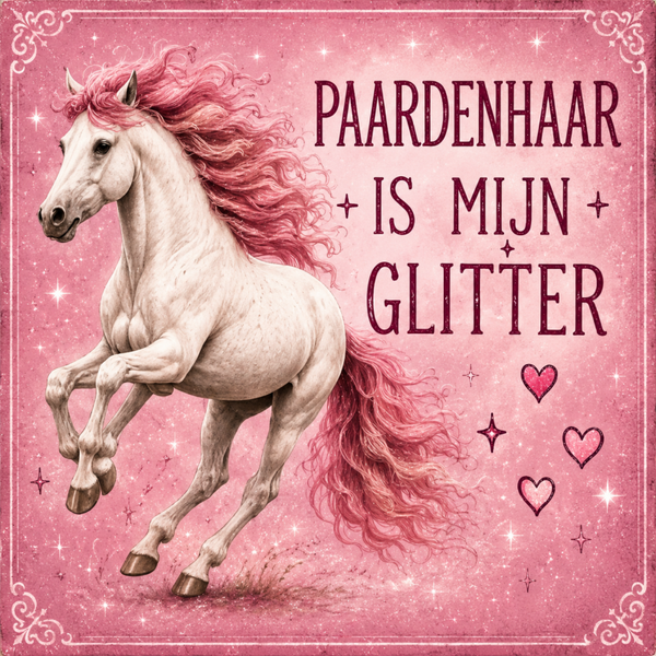 Tegeltje paardenhaar