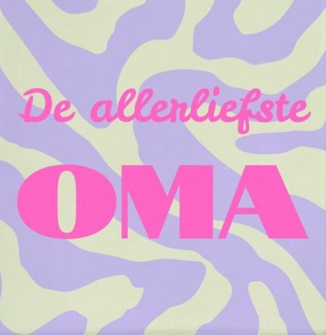 Mini magneet tegeltje oma