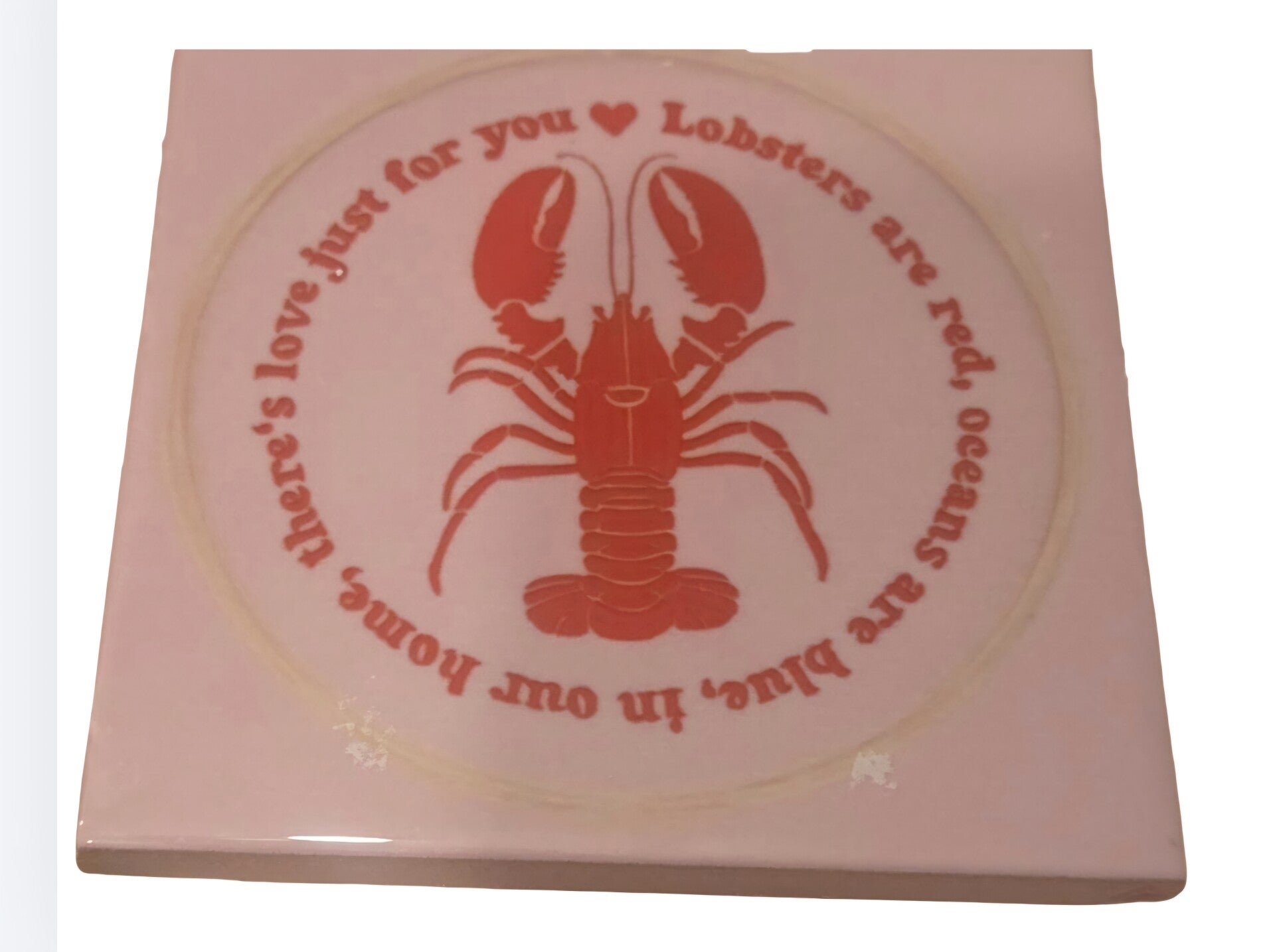 Tegeltje gedicht lobster