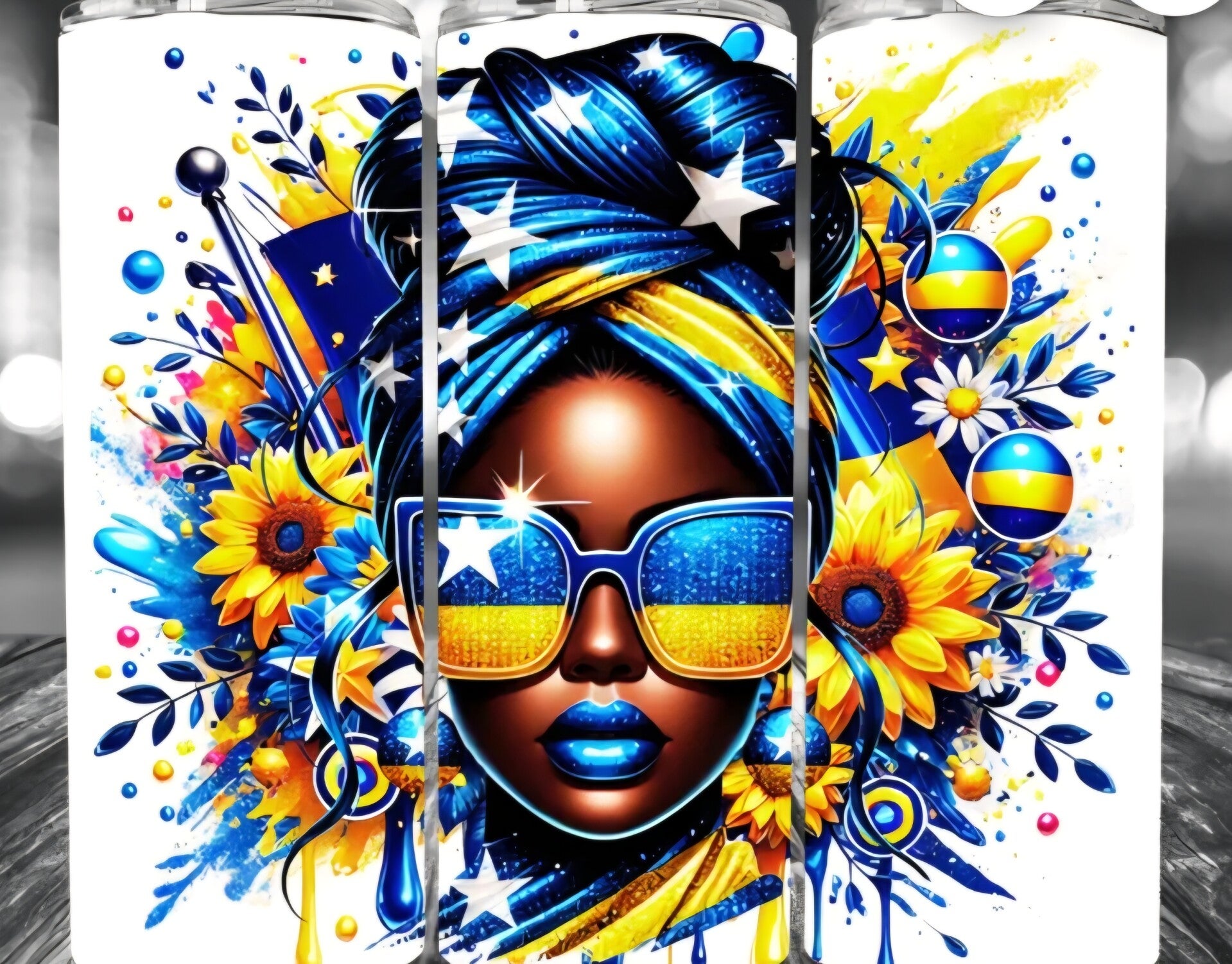 Tumbler Curaçao Afro Woman