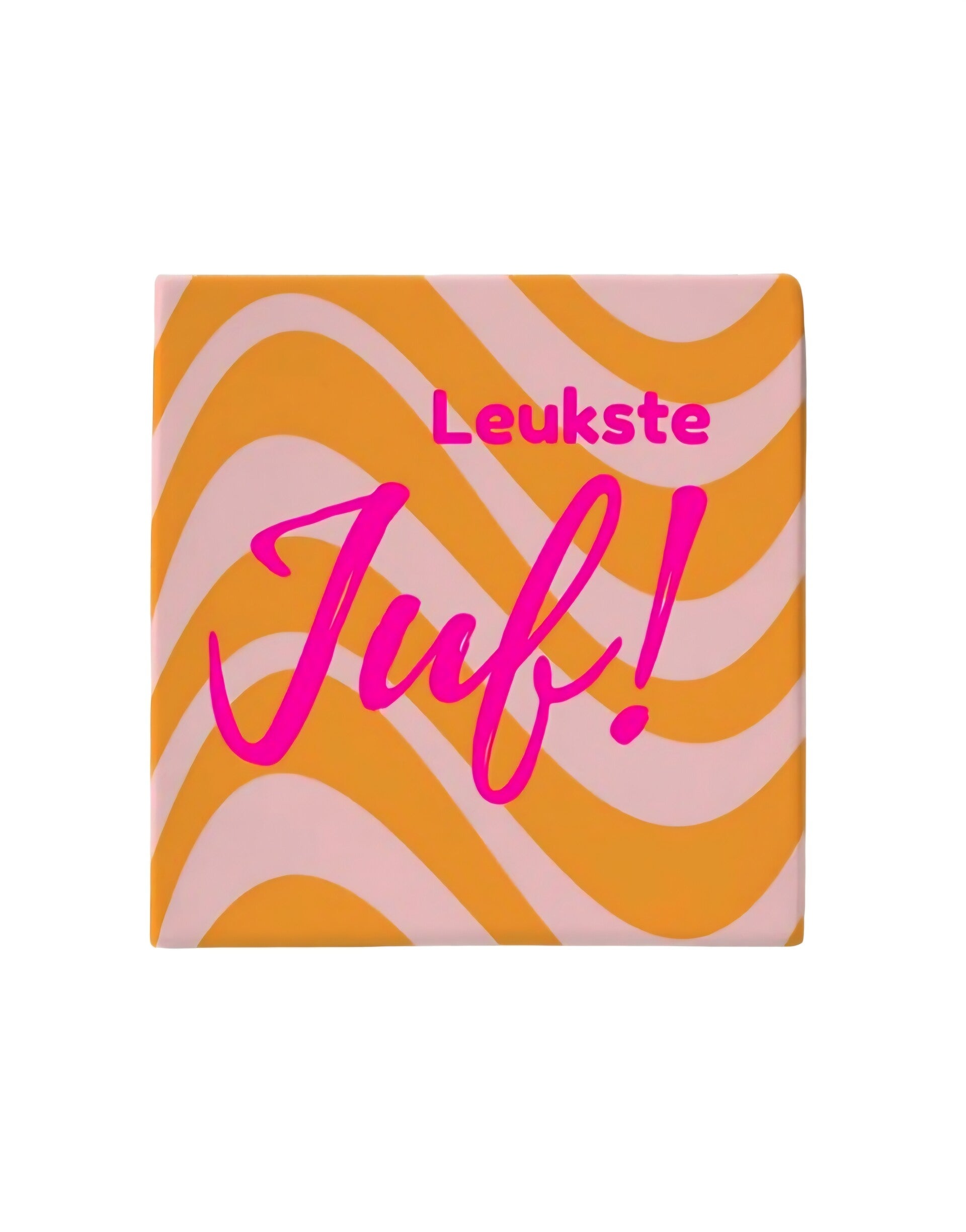 Tegeltje liefste juf oranje