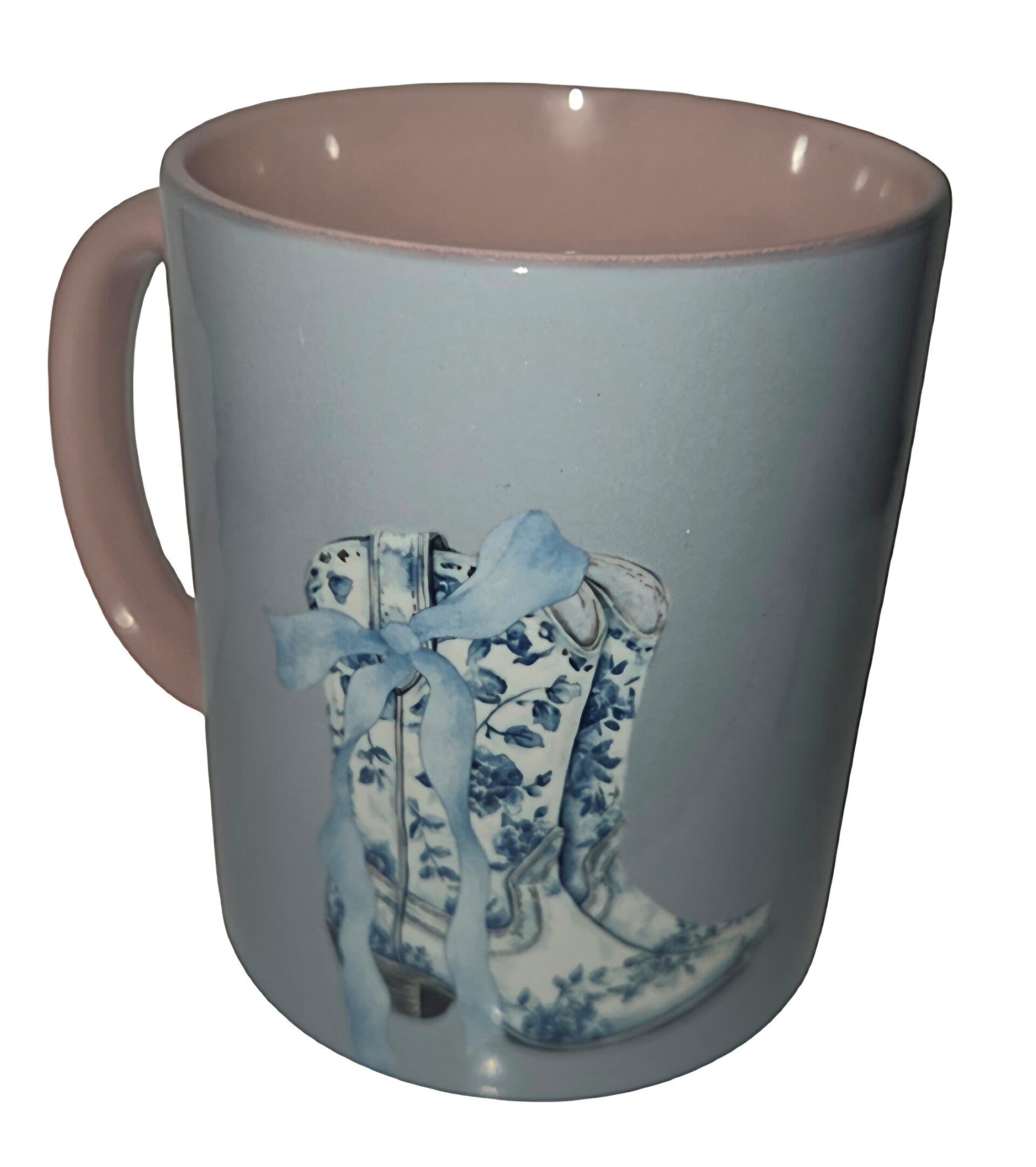 Mok delftsblauw cowboylaarzen