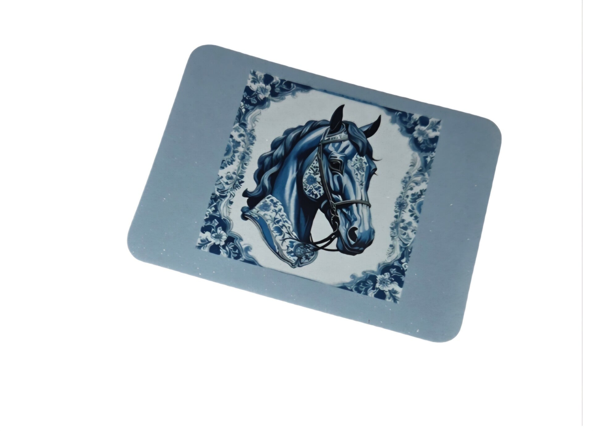 Magneet paard delftsblauw