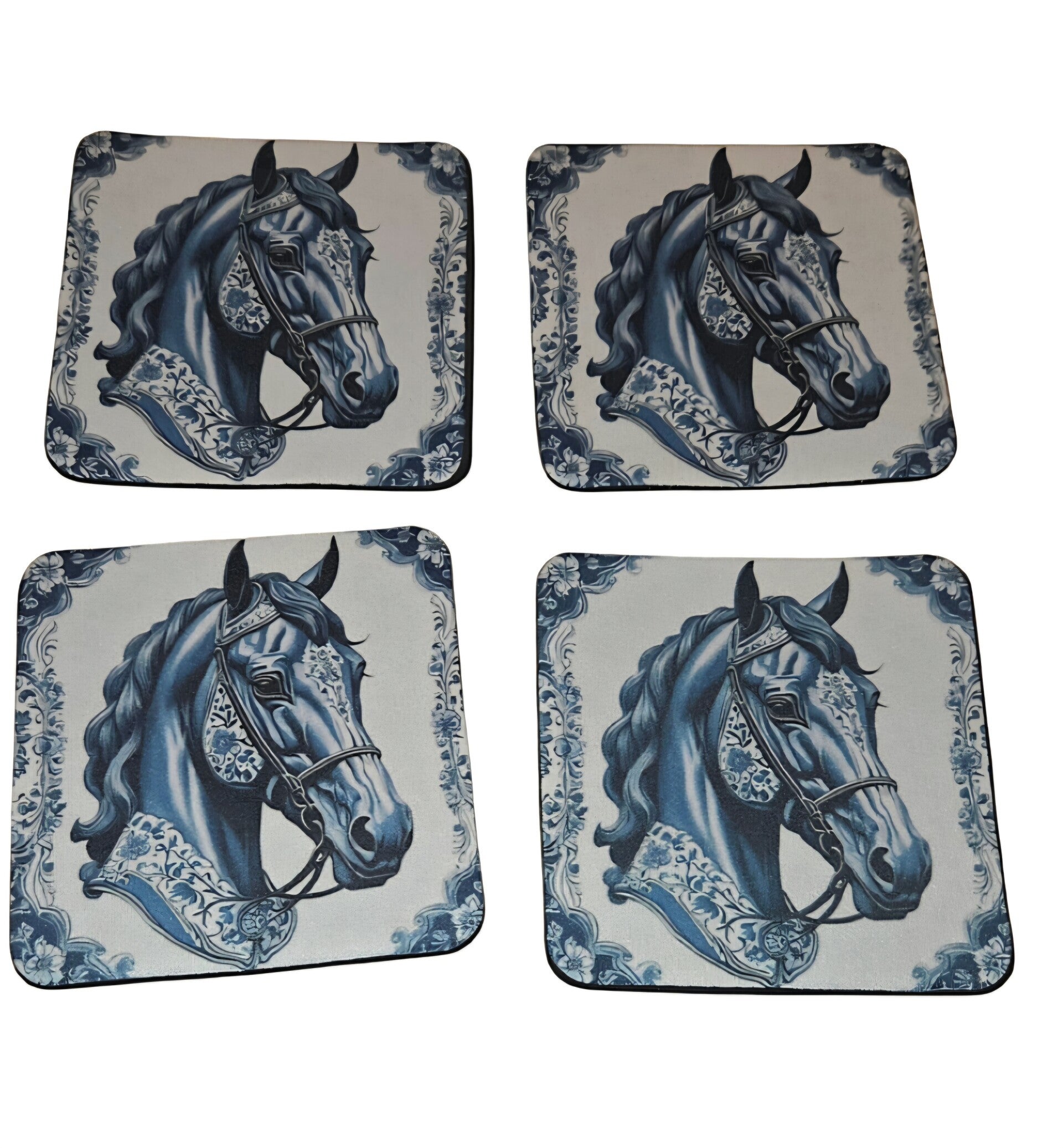 Onderzetters delftsblauw paard