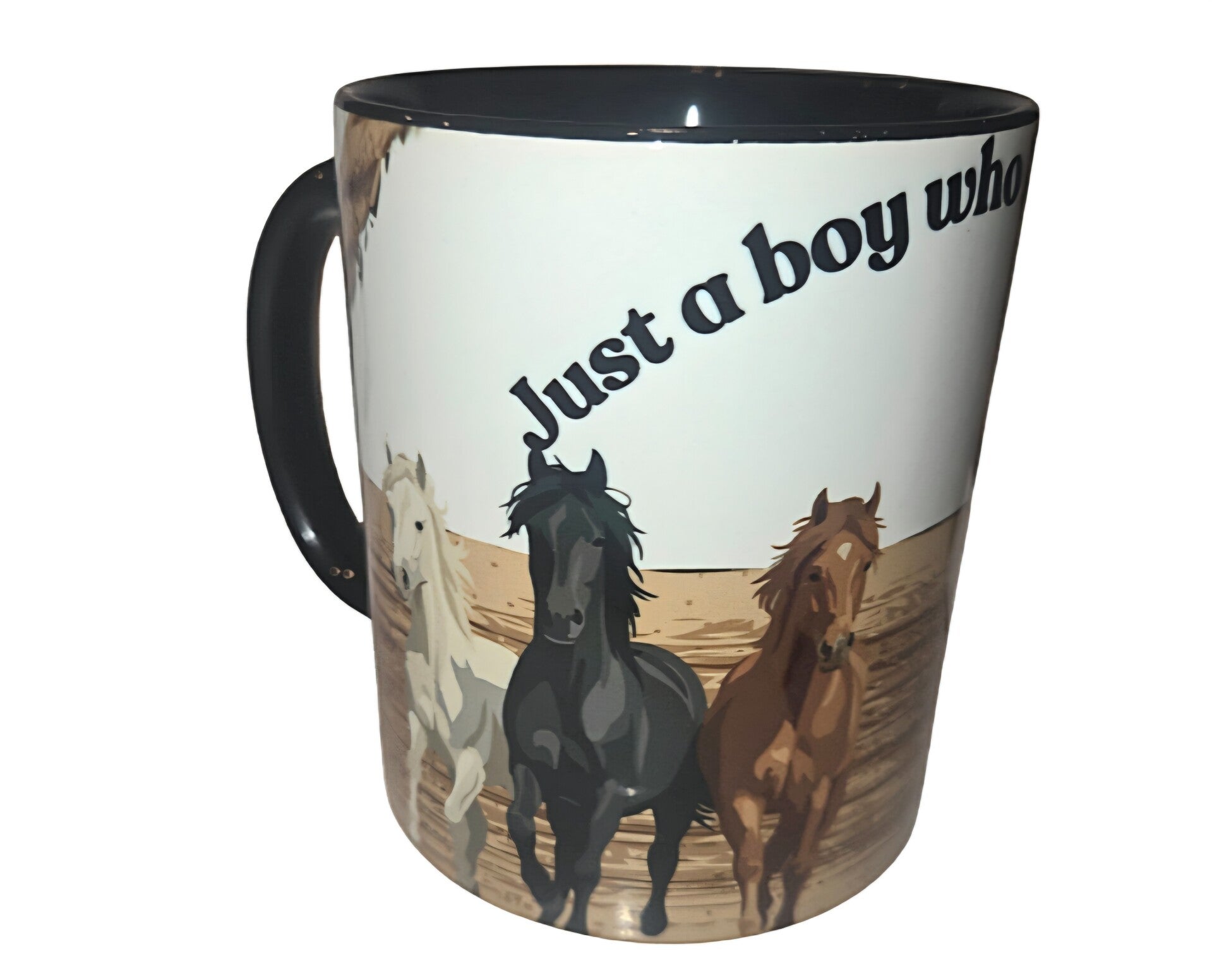 Mok just a boy love horses