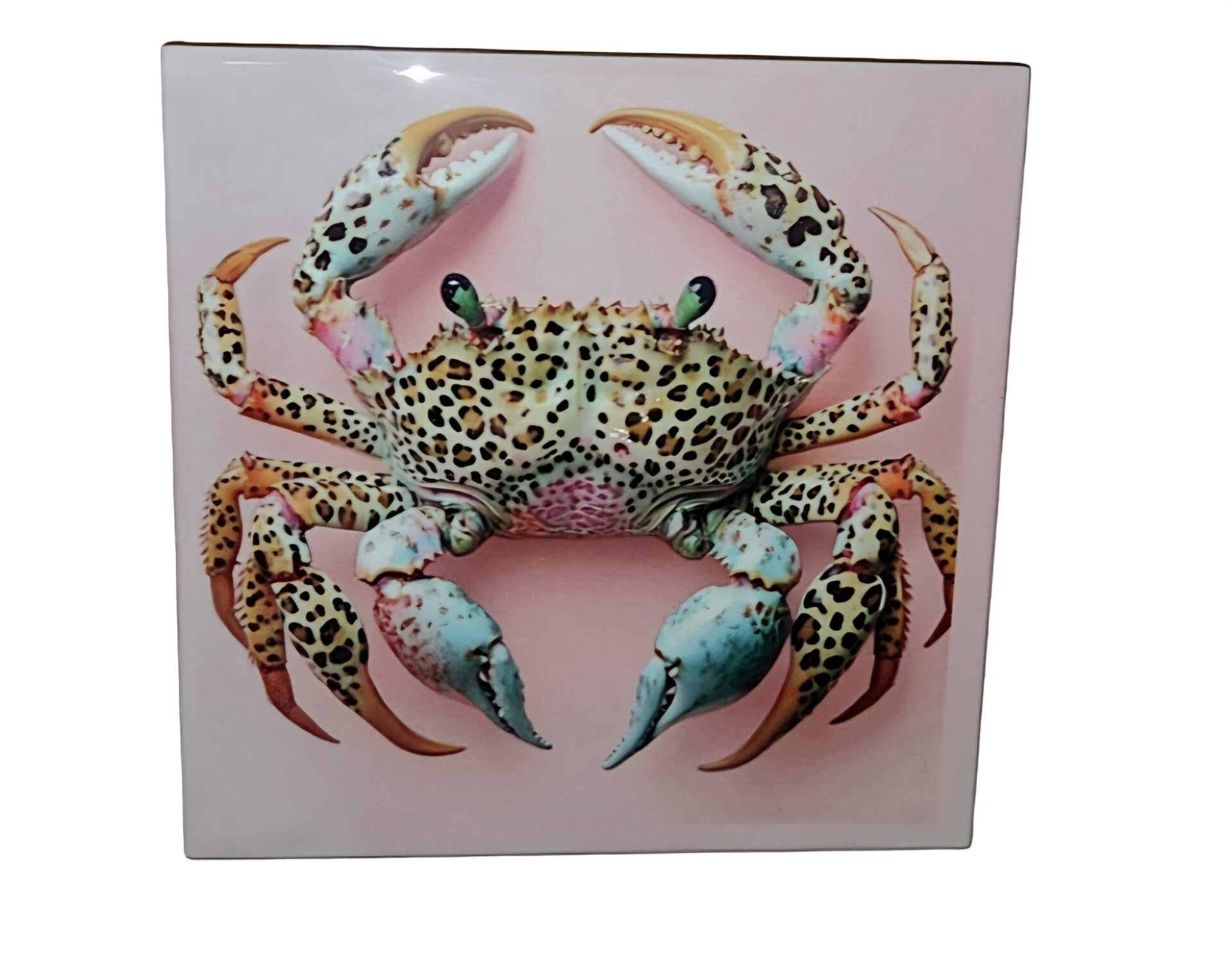 Tegeltje krab roze