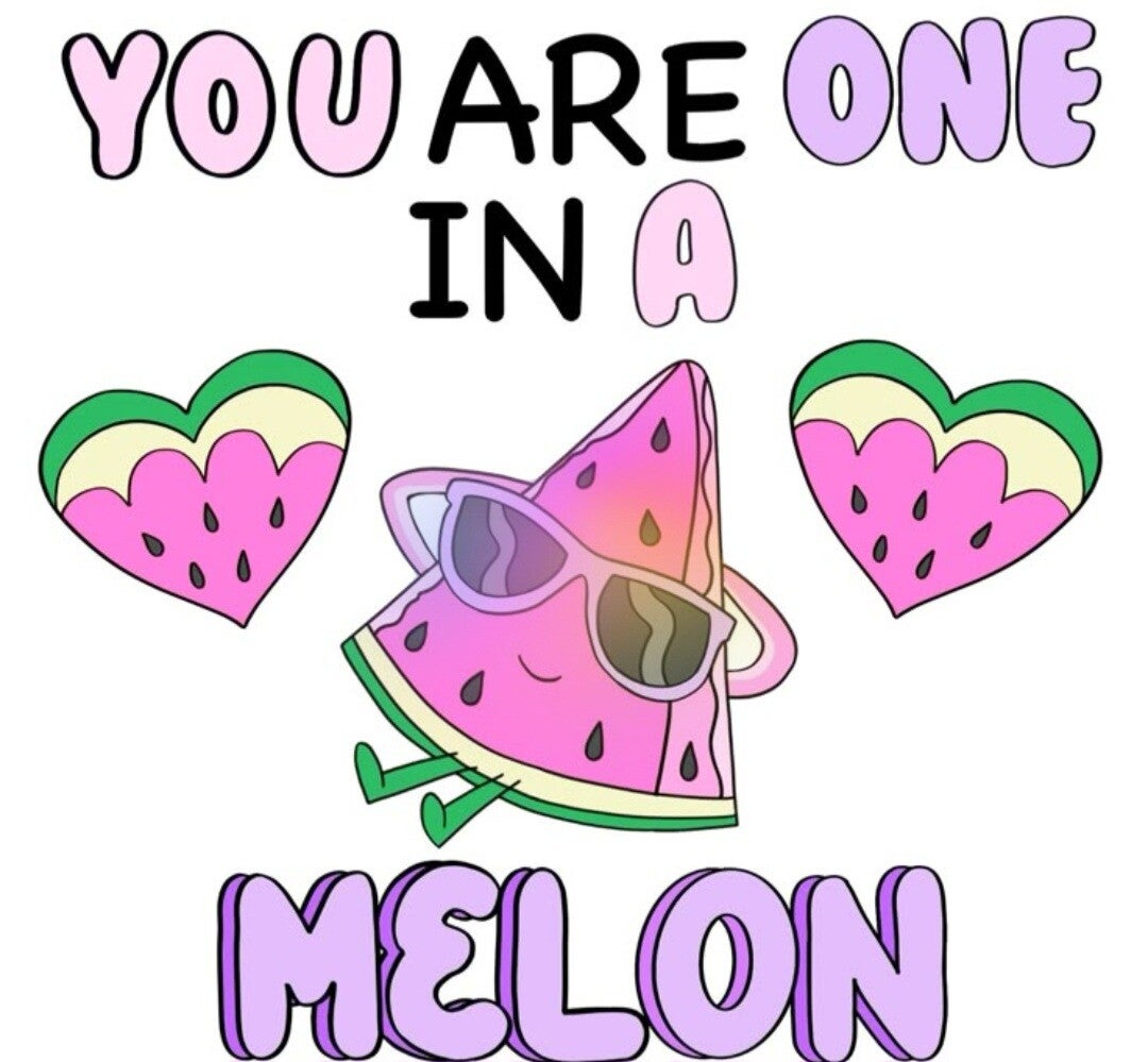 Tegeltje one in a melon