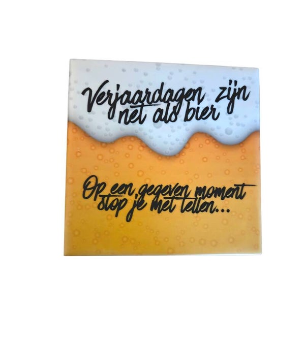 Tegeltje bier