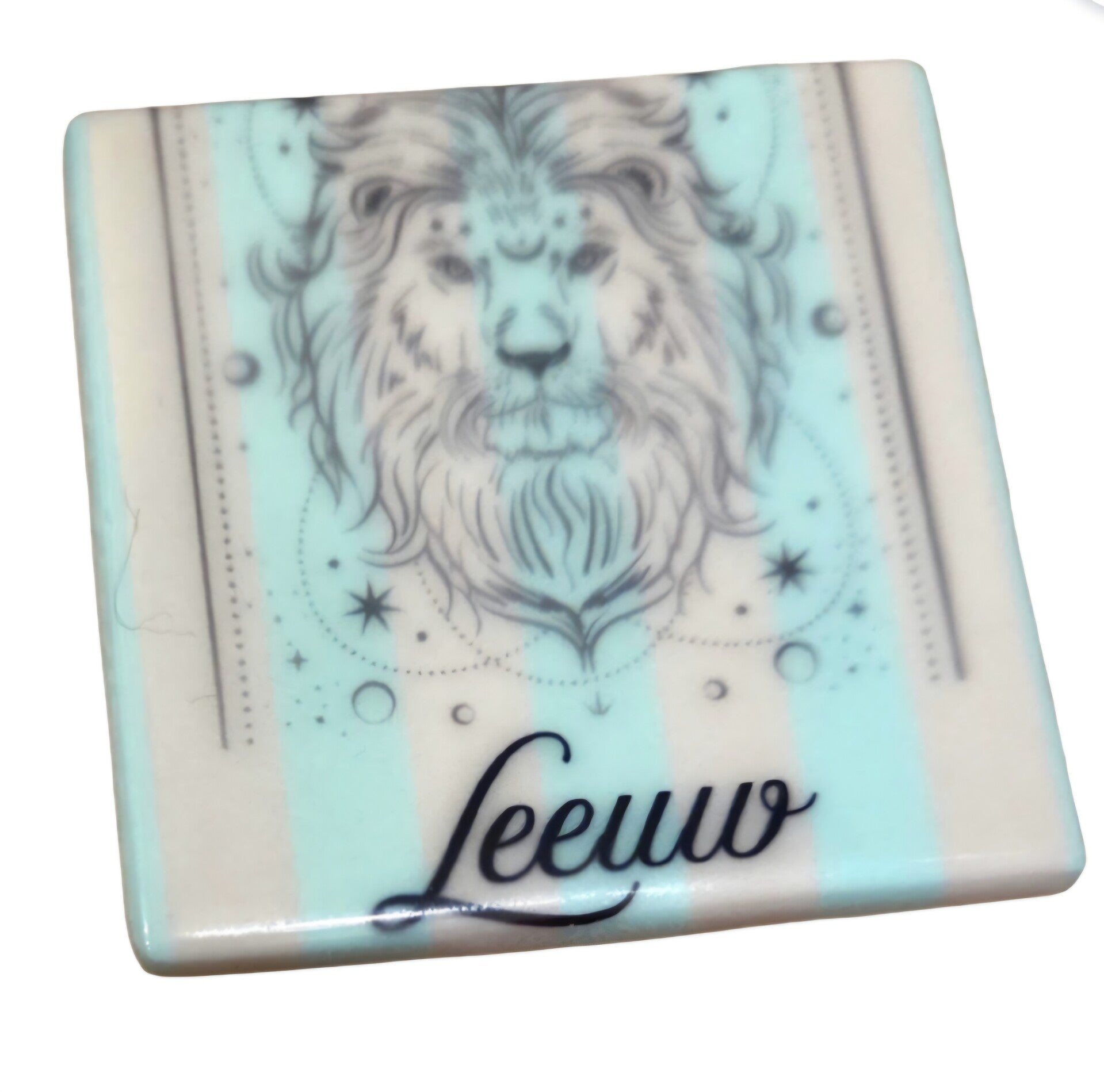 Tegeltje horoscoop leeuw of mini magneet tegeltje