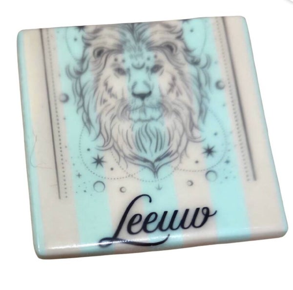 Tegeltje horoscoop leeuw of mini magneet tegeltje