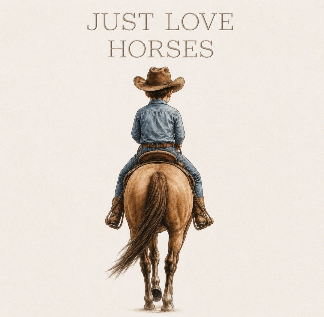 Tegel Just love horses jongen