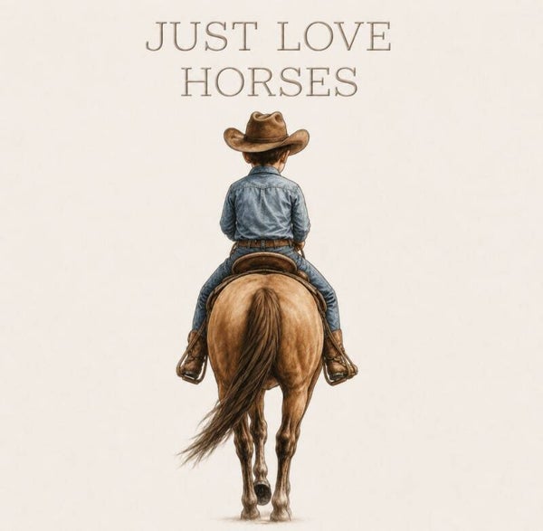 Tegel Just love horses jongen
