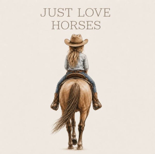 Tegeltje just live horses meisje