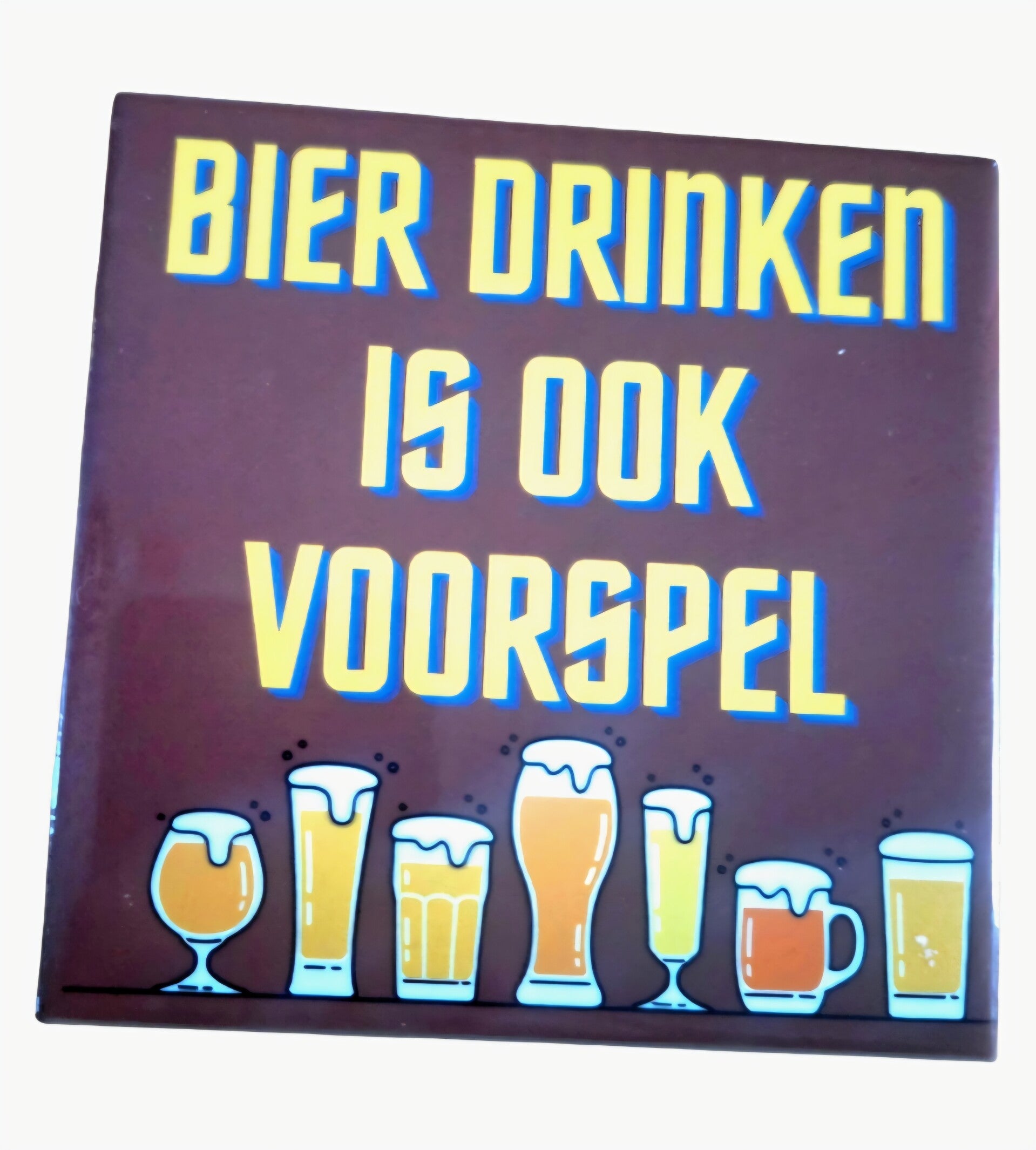 Tegeltje bier voorspel