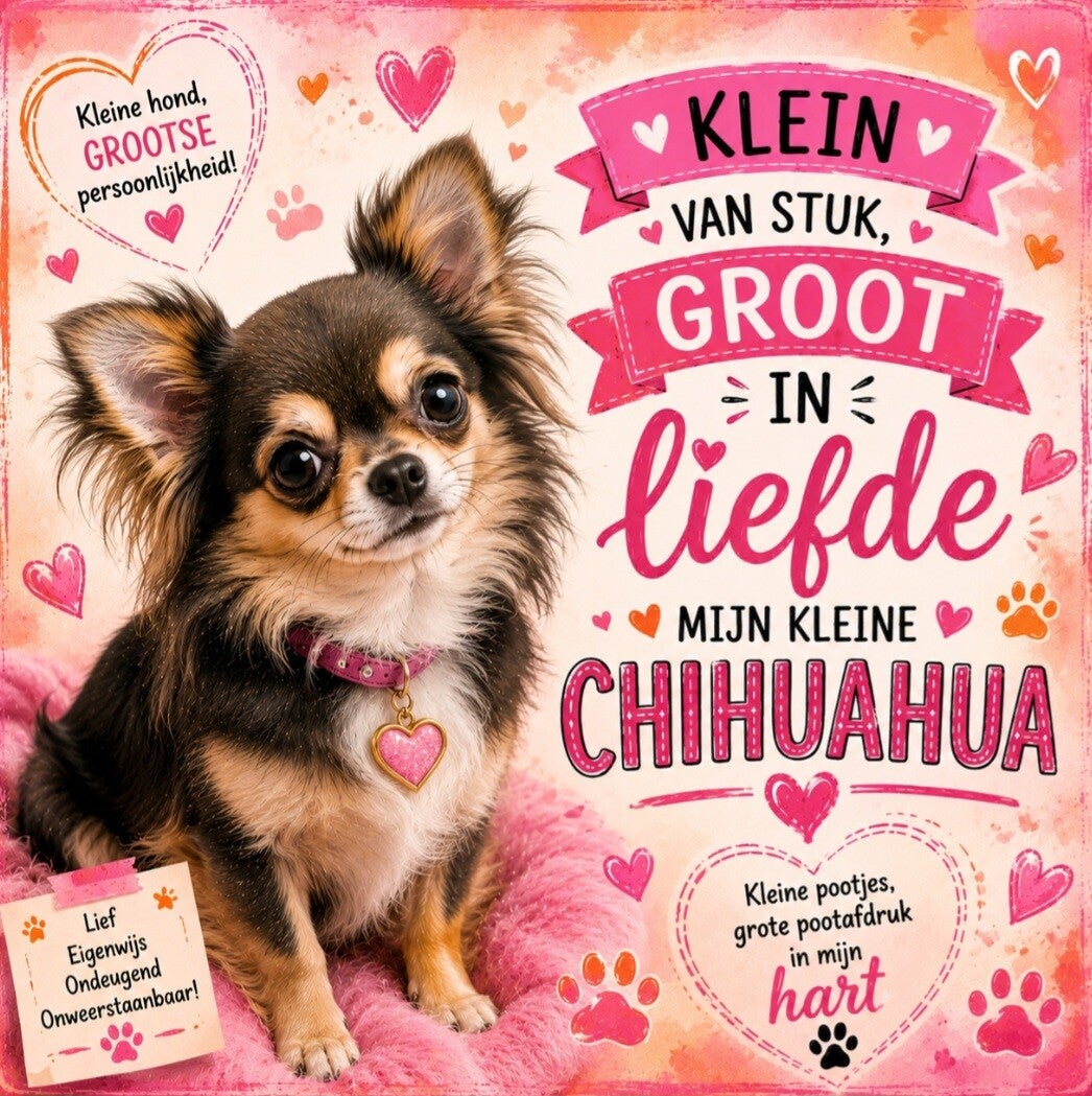 Tegeltje met chihuahua