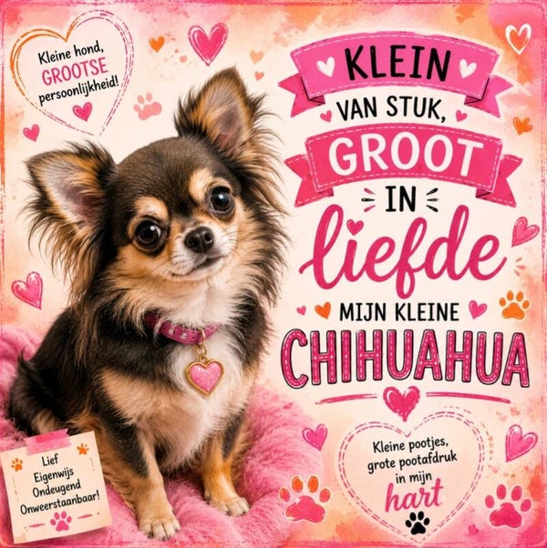 Tegeltje met chihuahua