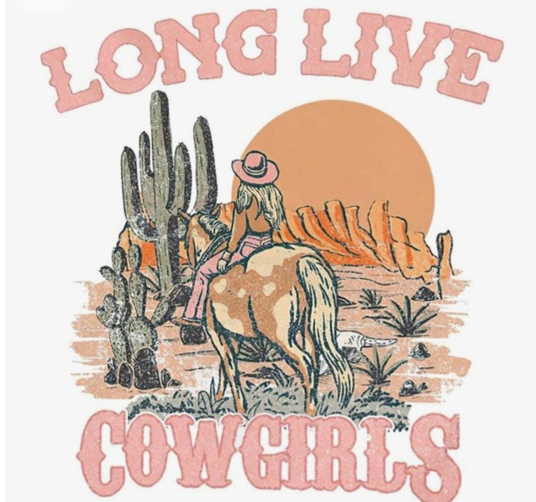 Tegeltje cowgirl