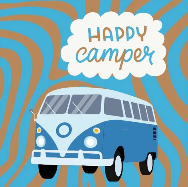 Happy camper tegeltje