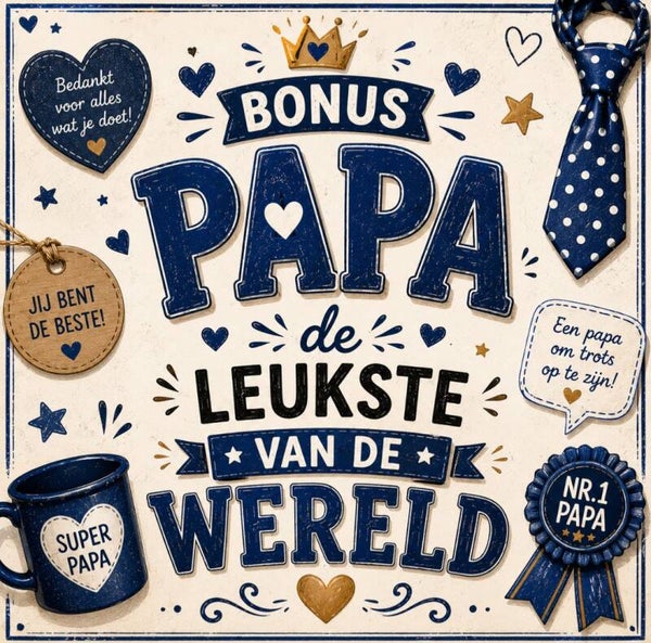 Tegeltje bonus papa