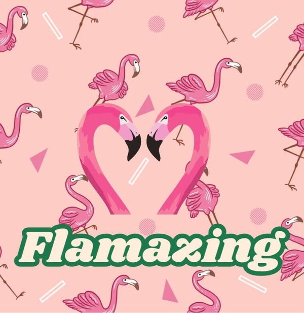 Tegeltje flamingo