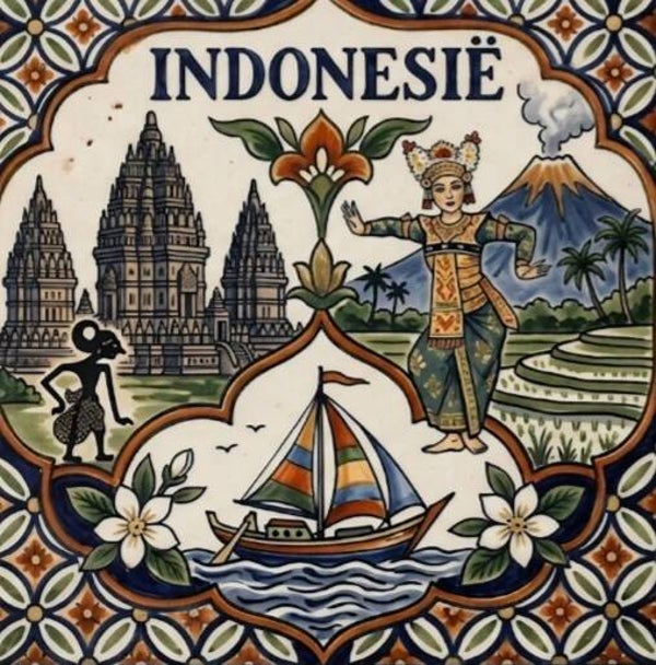 Tegeltje indonesie