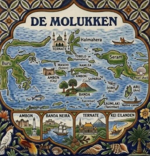 Tegeltje de molukken