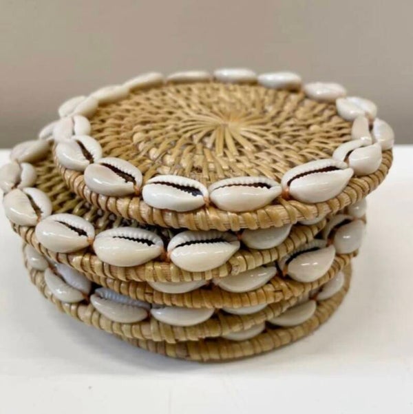 Plate Rotan Cowrie 1 stuk