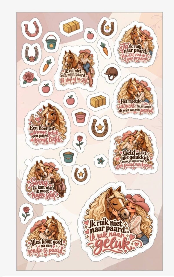 Stickers paarden quotes