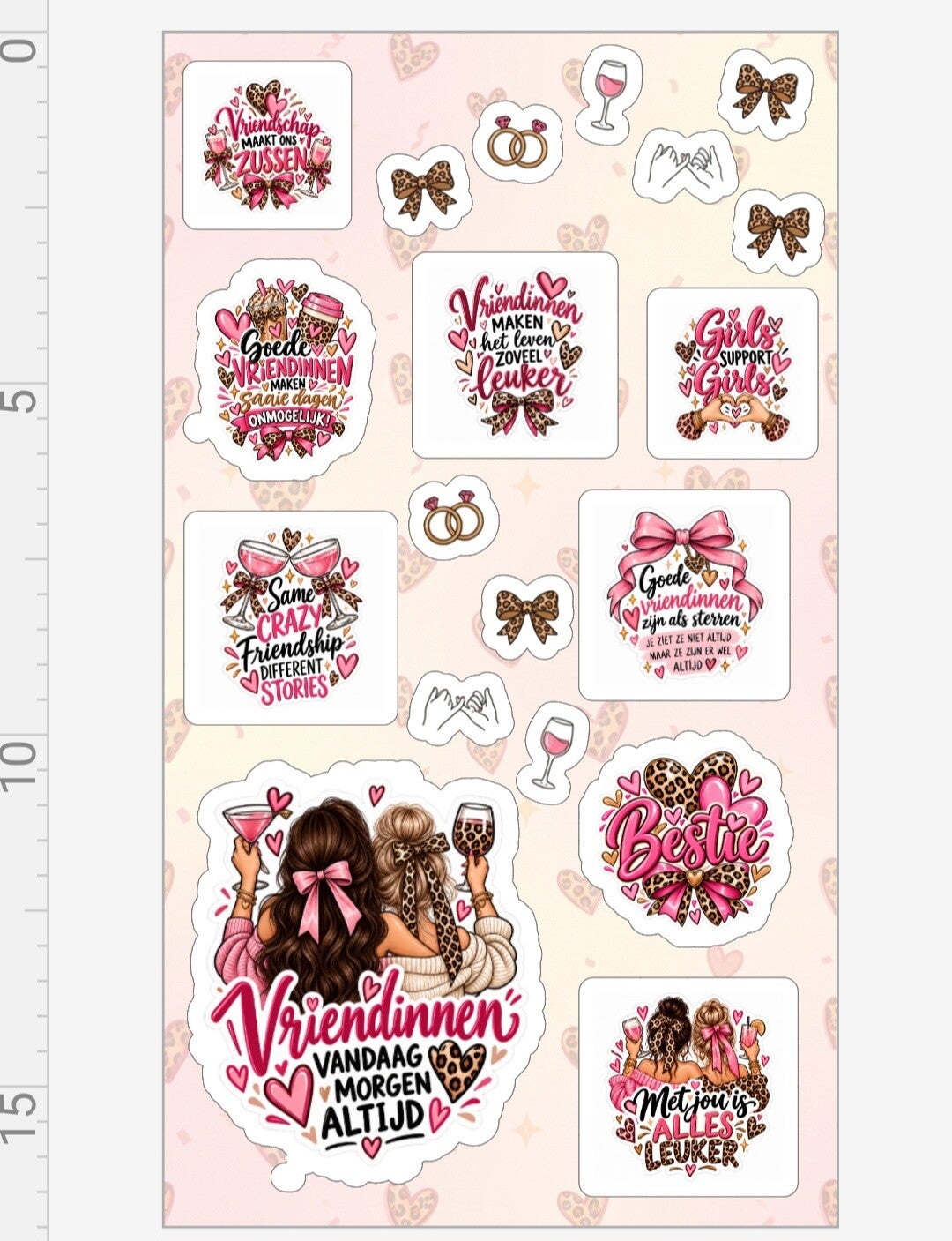 Stickers vriendinnen