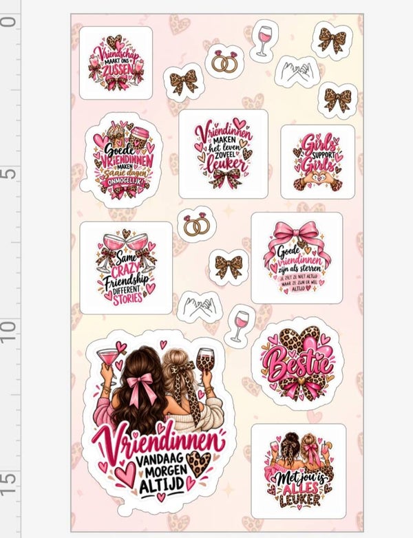 Stickers vriendinnen