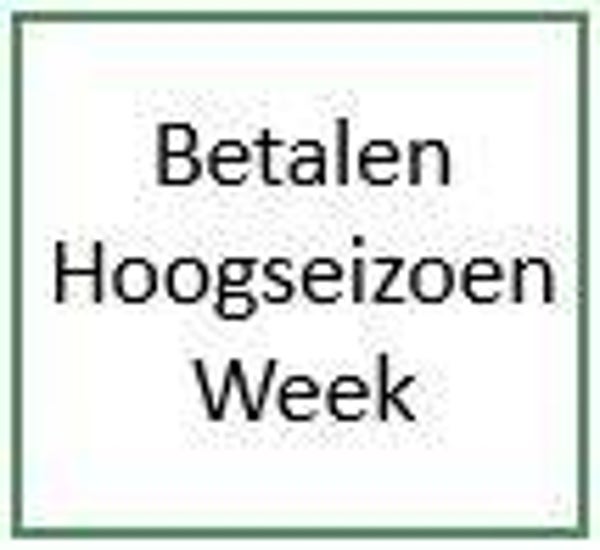 Hoogseizoen Week