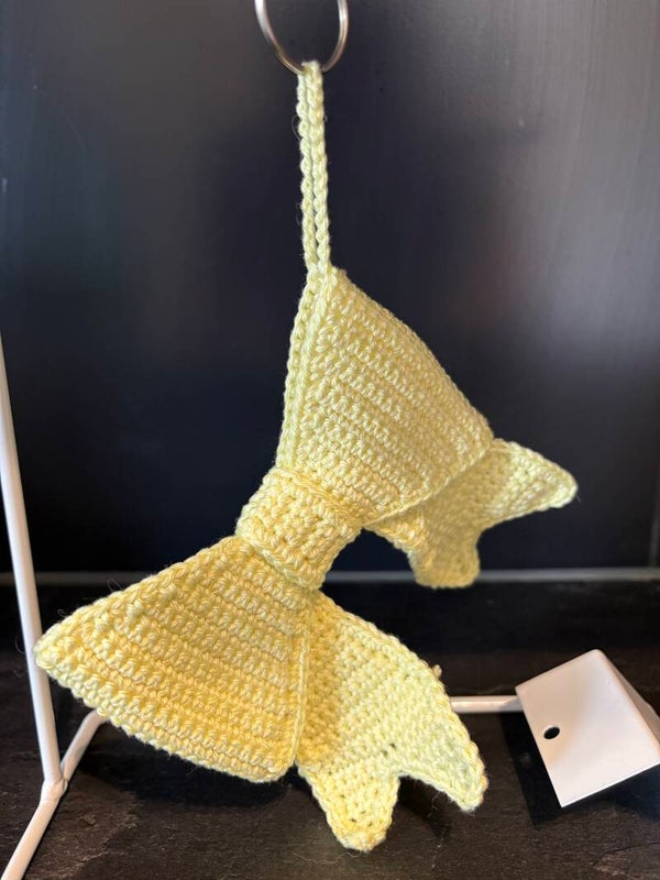 Bowtastic tassenhanger licht geel