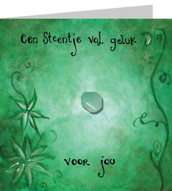 Wenskaart met aventurijn