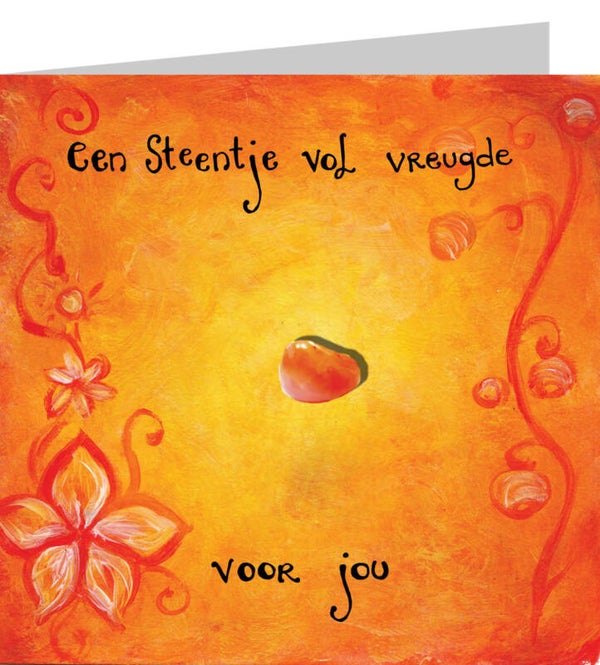 Wenskaart met carneool