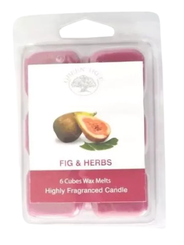 Green tree waxmelts Figs & Herbs