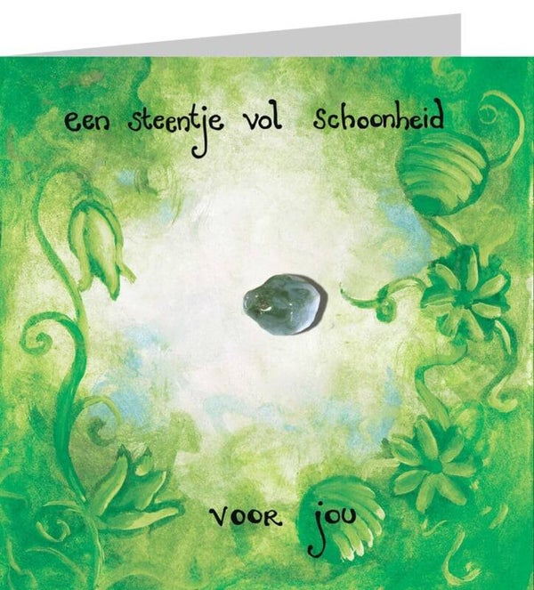 Wenskaart met mosagaat