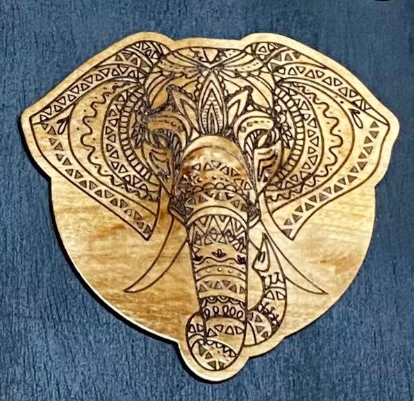 India Elephant Face Art