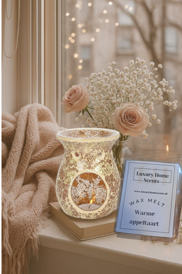 Holiday Glow Giftset – Mozaïek Brander + Cozy waxmelt