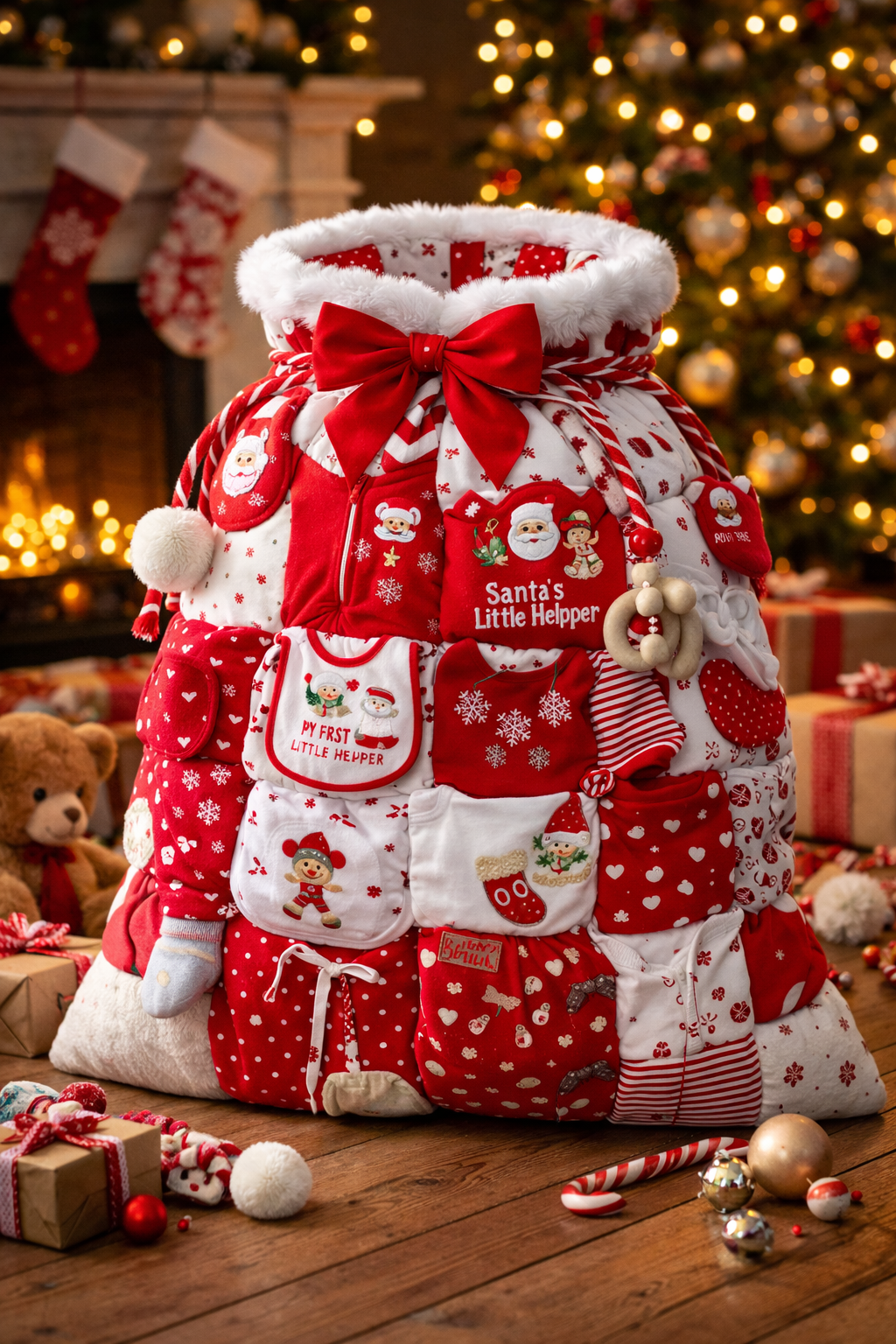 Small Christmas Baby Sack