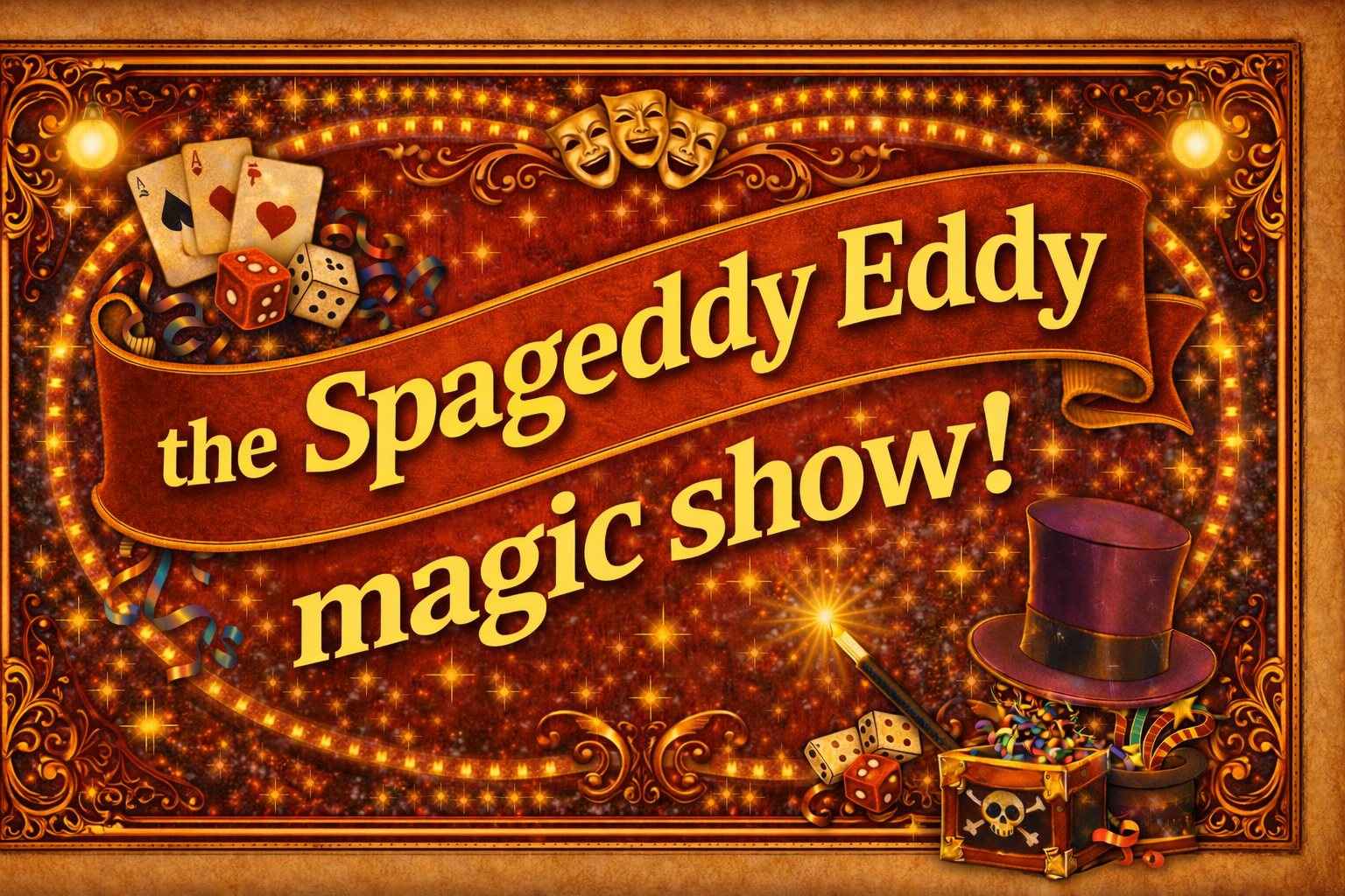Spageddy Eddy childrens magician magic show dublin 