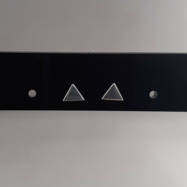 Oorknop - Driehoekje - Zilver