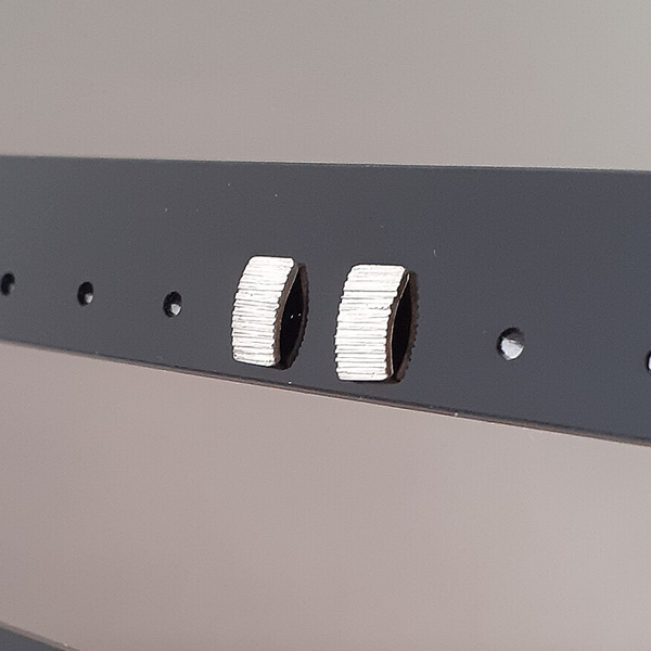 Oorknop - Streepjes - Zilver