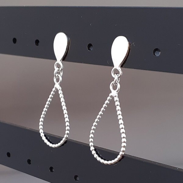 Oorhanger - Druppel - Zilver