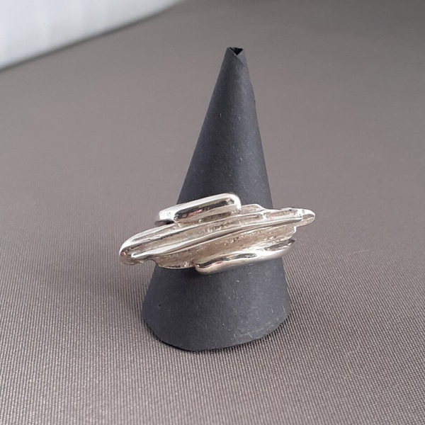 Spaghetti collectie - Ring - Zilver