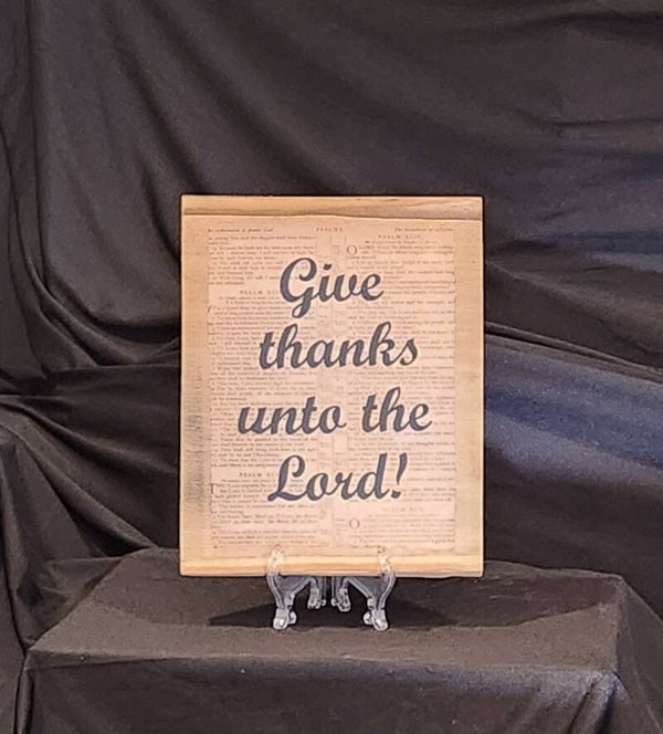 Give Thanks unto the Lord